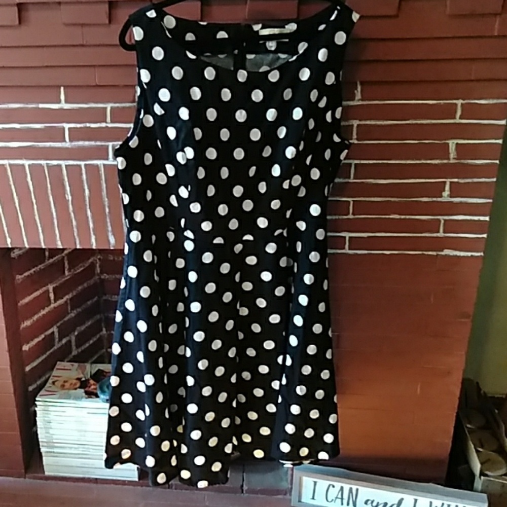 3X Polka dot party dress